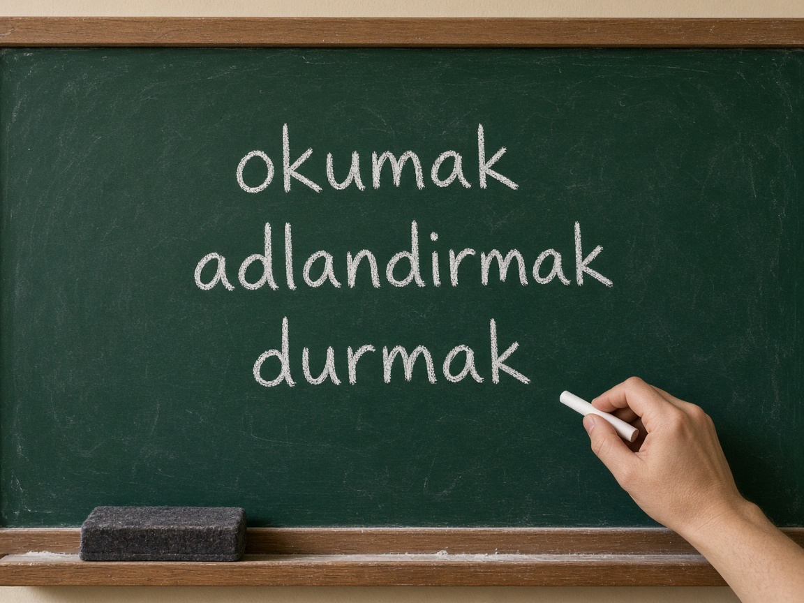 Tahta: okumak, adlandırmak, durmak.